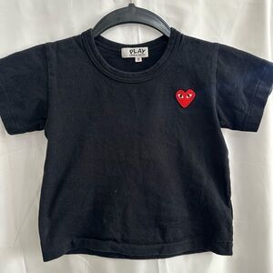 Black PLAY Comme des Garcons toddler shirt